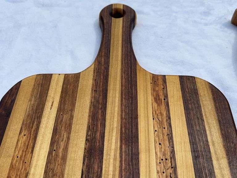 (2) Homemade Wooden Charcuterie Boards