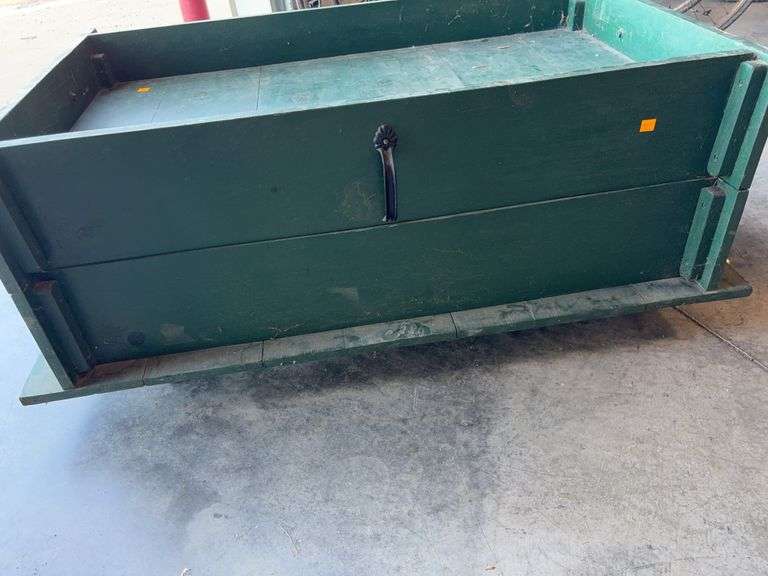 Green cart - 42" long, 27" deep, and 19" tall