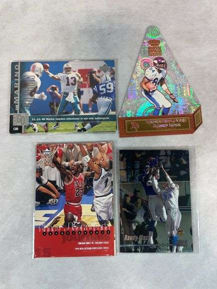 17 Card Jumbo Lot: Mickey Mantle, Michael Jordan, Randy Moss, Dan Marino, Mark McGwire +More