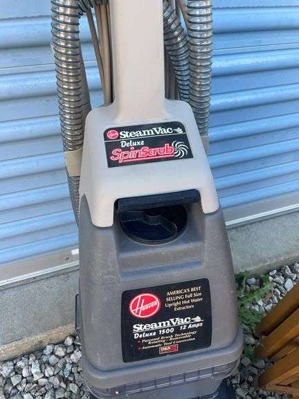 TV trays, Hoover Steam Vac and fireplace rack