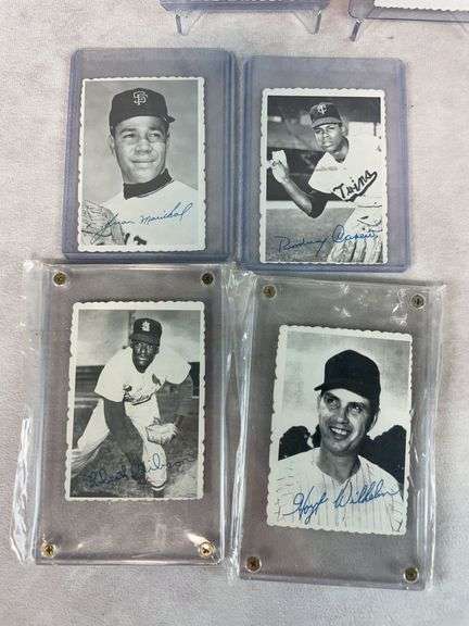 1969 Topps Deckle Edge 6 cards w/ Yaz, Carew, Aparico, Marichal, Bob Gibson