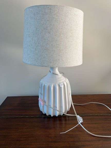 Modern White Ceramic Table Lamp