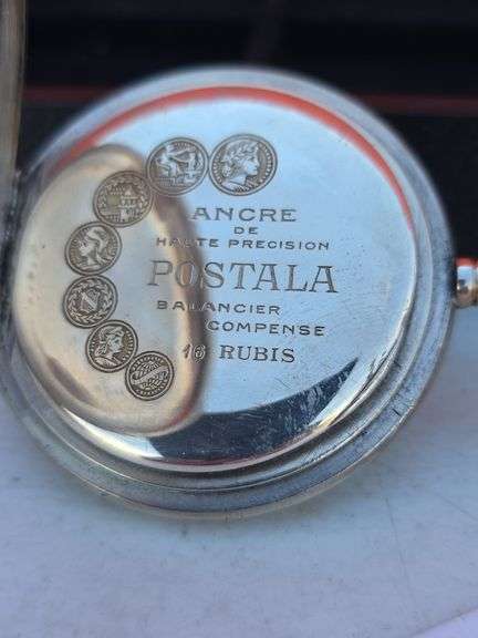 1905 POSTALA 16 JEWEL SWISS WINDUP POCKET WATCH WORKS