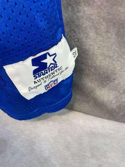 New England Patriots: Drew Bledsoe Starter, blue/white jersey, Size 52