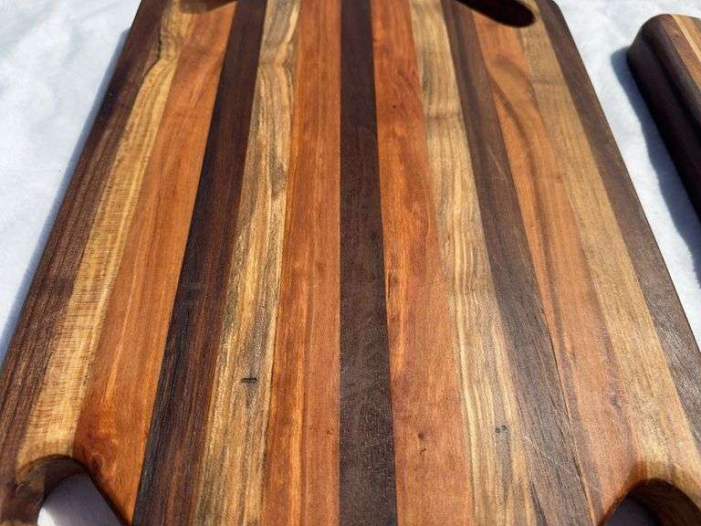 (2) Homemade Wooden Charcuterie Boards