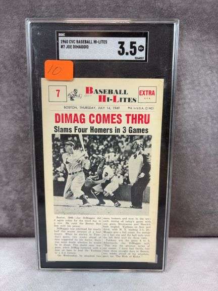 1960 CVC baseball High- Lights, Joe Di Maggio, SGC VG+