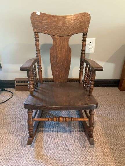 Vintage Children’s Oak Rocker