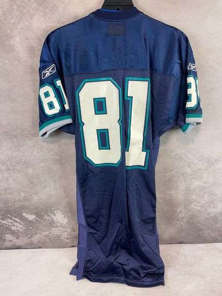 CFL Ravens jersey, dark blue/aqua/black/white, size medium