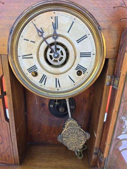 INGRAHAM AMULET 1886 MANTLE CLOCK WORKS