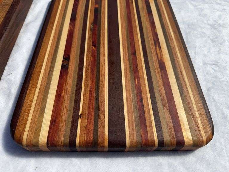 (2) Homemade Wooden Charcuterie Boards