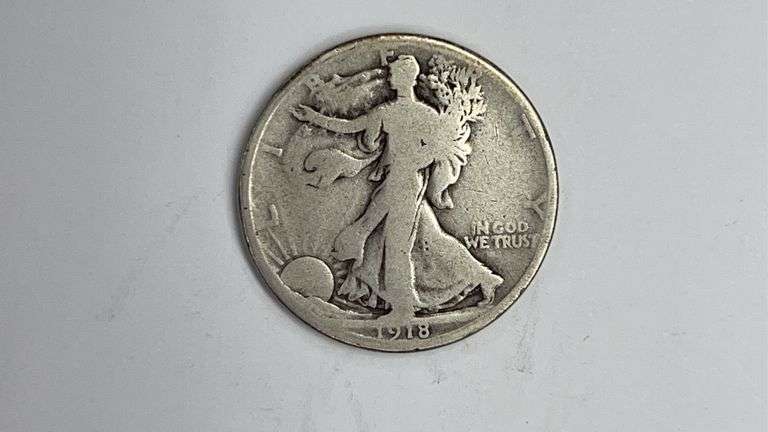 1918-D Walking Liberty Half Dollar