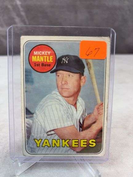 1969 Topps Mickey Mantle (soft corners) good