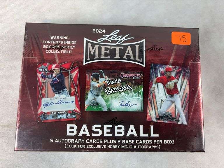 2024 Leaf Metal Baseball Hobby Boox Factory Sealed