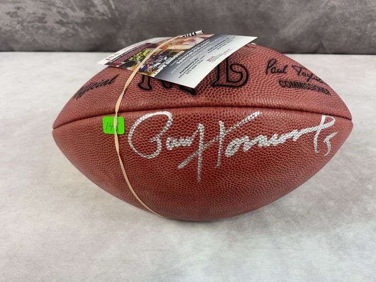 Paul Hornung signed full-sized football, JSA