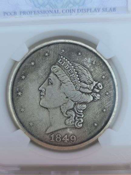 1849 $20. GOLD COPY COIN
