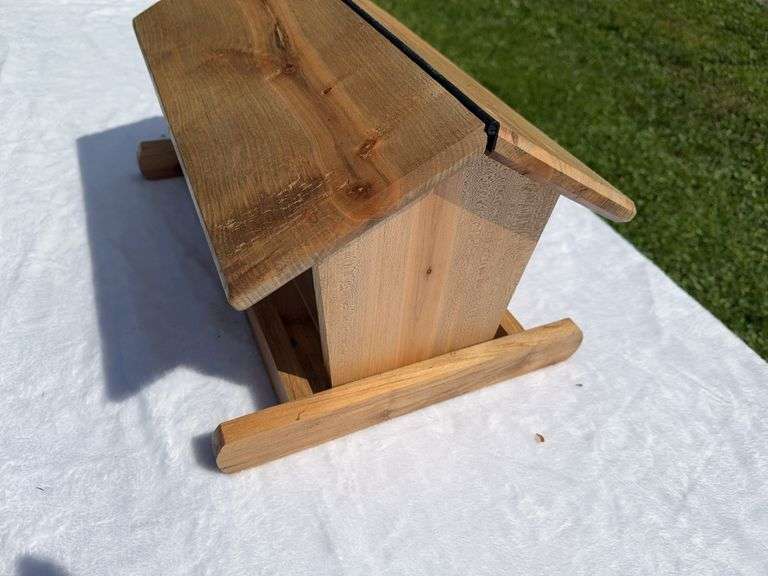 Homemade Wooden Bird Feeder