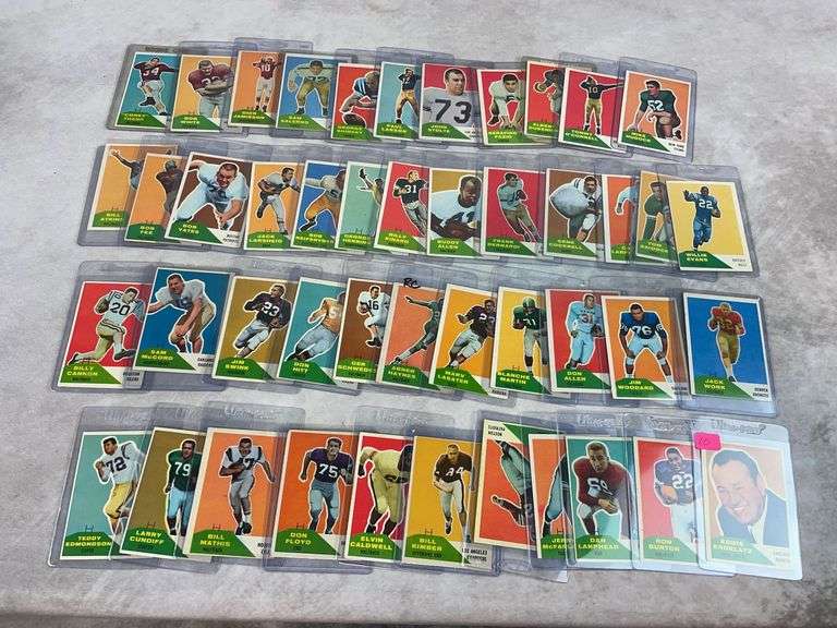 1960 Fleer football, 46 cards, no duplicates: Banda plus 3 Rookies