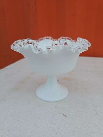 FENTON SILVER CREST COMPOTE