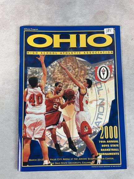 2000 OHSAA State Basketball Program - Featuring Lebron James as a freshman