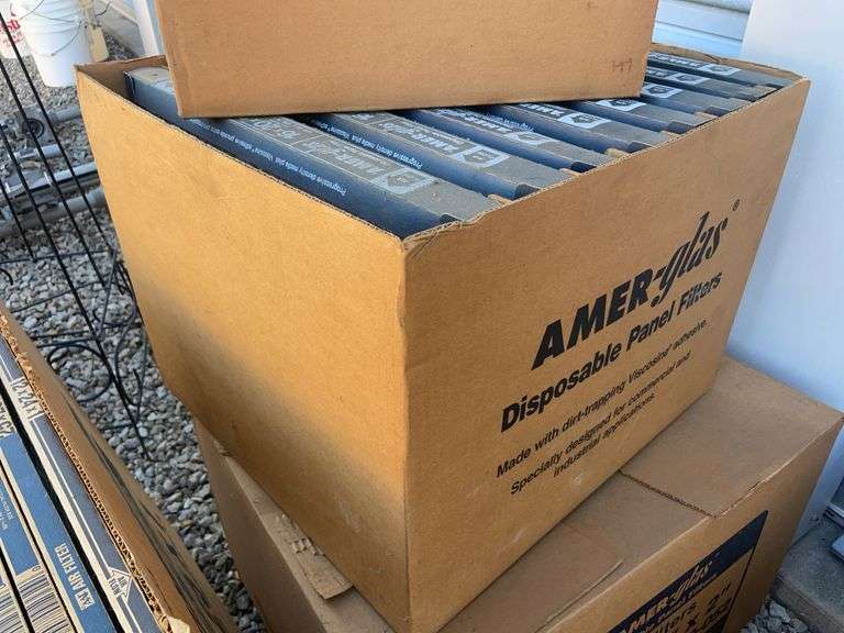 (4) boxes of air filters - various sizes