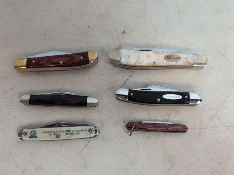 (6) pocket knives - Ranger and more