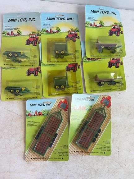 (8) Mini Toys farm equipment toys - 1/64 scale