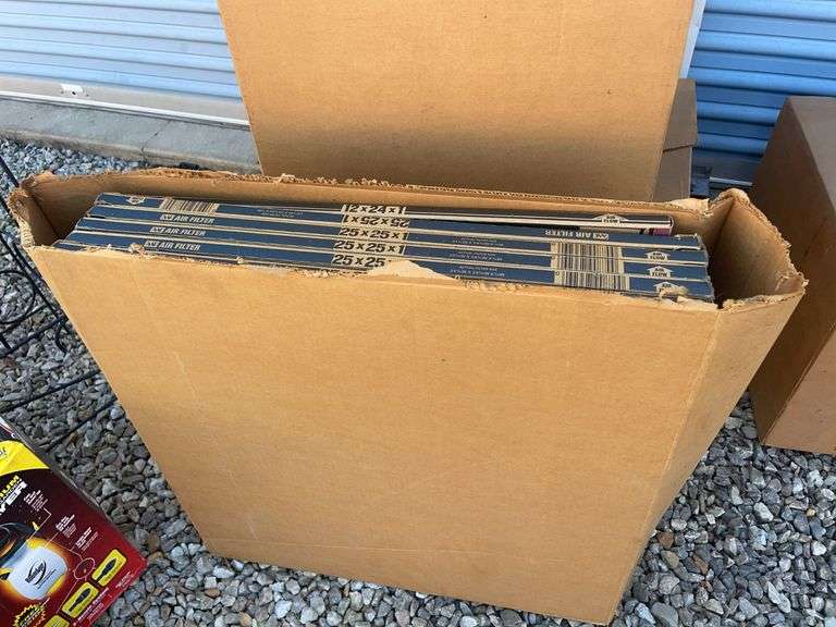 (4) boxes of air filters - various sizes