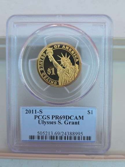 2011S ULYSSES S. GRANT PRESIDENTIAL DOLLAR PCGS PR69 DCAM