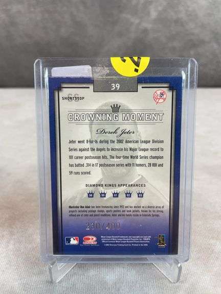 2003 Donruss Diamond Kings #39 Derek Jeter #/400