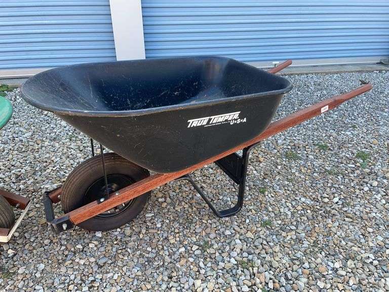 True Temper and other green wheelbarrows