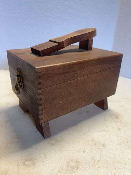 Wooden Shoeshine Box