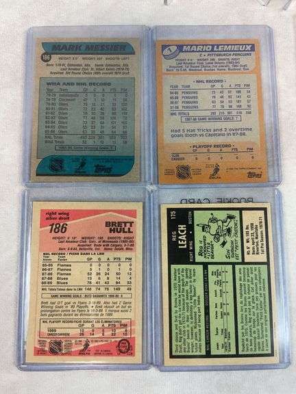 Vintage Hockey lot of 10 w/ Howe, Orr, Lemieux, Clarke, Gretzky, Messier, Plante