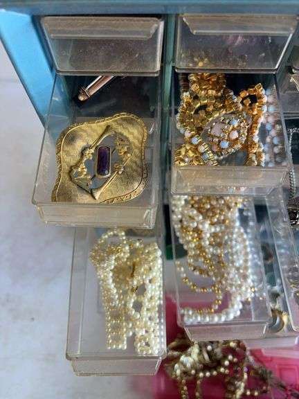 Large assortment of costume jewelry