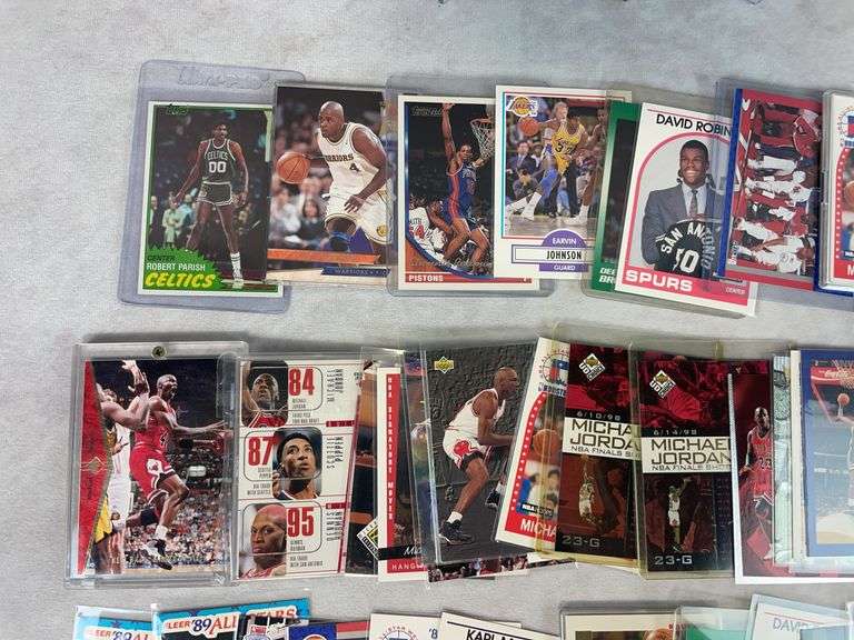 (90+) 1980's & 90's Basketball Cards - Jordan, Bird, Inverson, Kareem,& Others