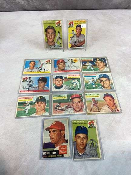 (13) 1950's Topps Baseball Cards