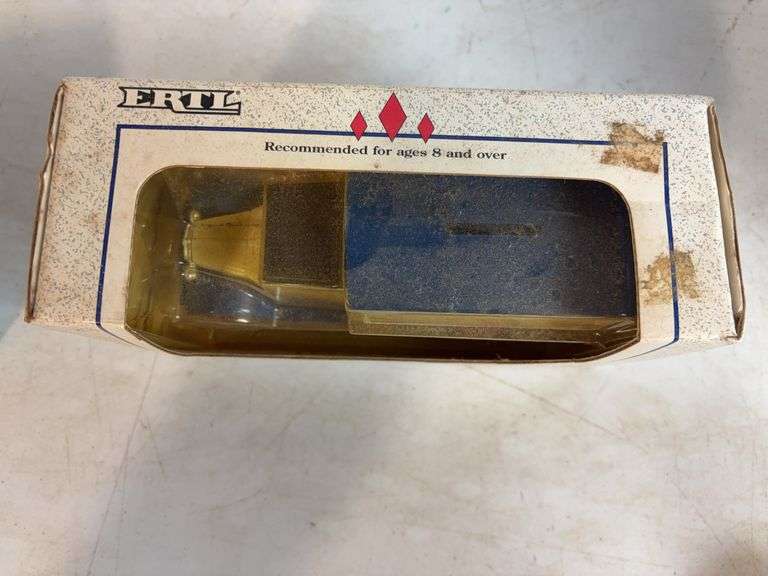 (2) True Value model truck banks - 1/25 and 1/34 scale, dirty