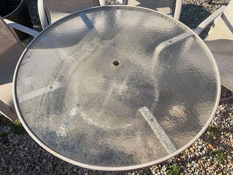 Patio table with 4 matching chairs