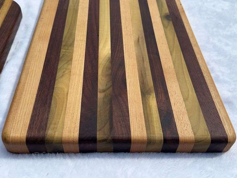 (2) Homemade Wooden Charcuterie Boards