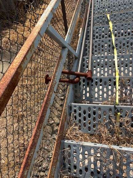 Metal Stairs w/Railings 132”L 39”W