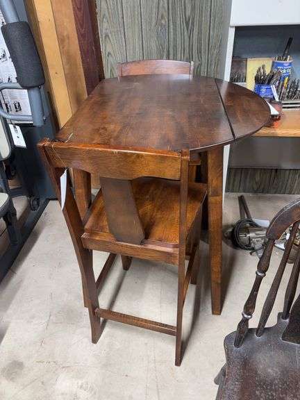 High Table w/2 Chairs 36” Round 36” High