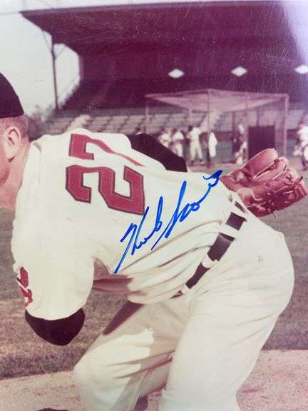 Herb Score signed color 8x10, JSA