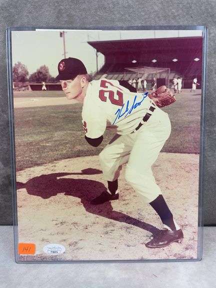 Herb Score signed color 8x10, JSA