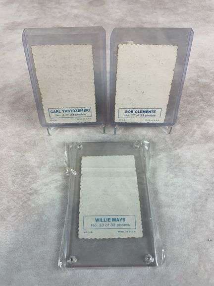 1969 Deckle Edge: Roberto Clemente, Yaz & Willie Mays