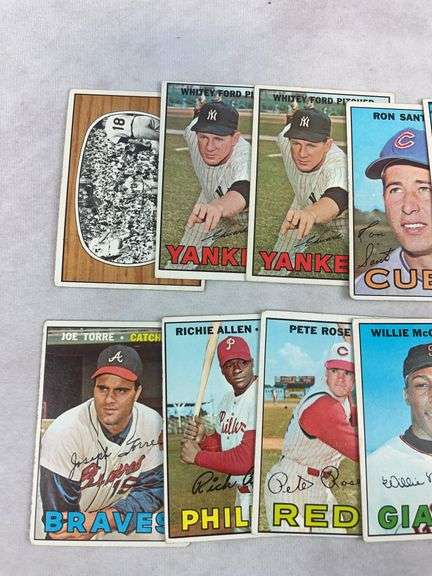 (20) 1967 Topps Hall of Famers - Yaz, Brock, Stargell, Brock, Rose Ford & Others