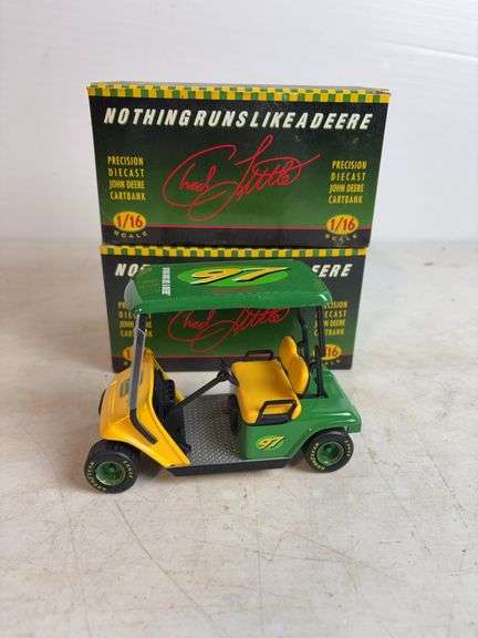 (2) John Deere Precision diecast cartbanks - 1/16 scale