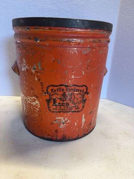 Newcomerstown Ohio Lard Tin