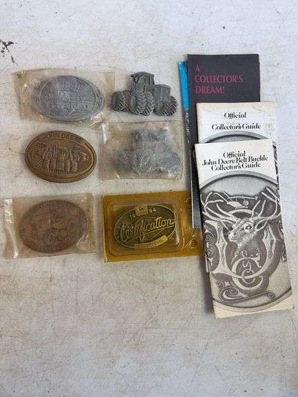 (6) John Deere belt buckles