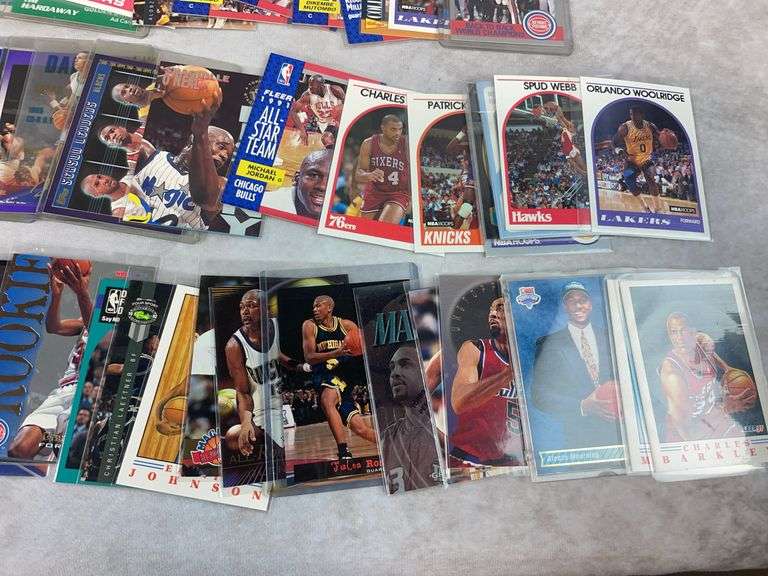 (90+) 1980's & 90's Basketball Cards - Jordan, Bird, Inverson, Kareem,& Others