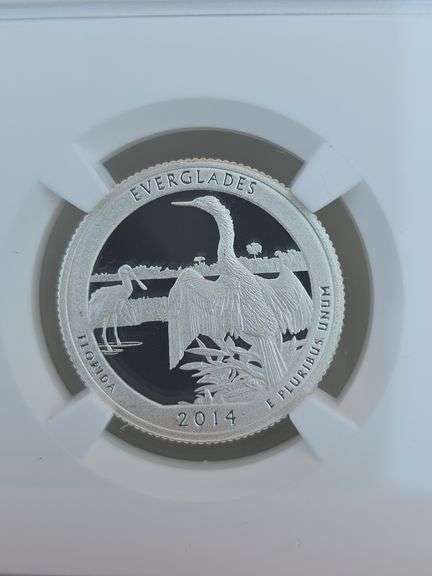 2014S EVERGLADES SILVER QUARTER NGC PF69 ULTRA CAMEO