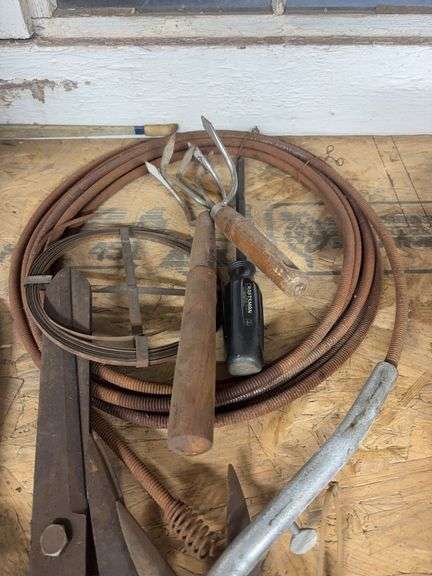 Drain Snake & Garden Tools